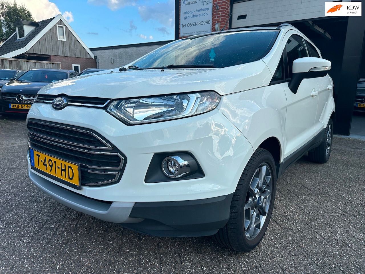 Ford EcoSport - 1.0 EcoBoost Titanium S LEDER-CLIMA-ACHTERUITRIJCAMERA-CRUISE - AutoWereld.nl