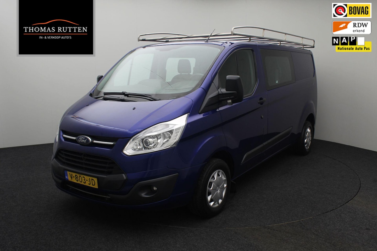 Ford Transit Custom - 290 2.0 TDCI L2H1 Limited DC 2017 | Trekhaak | Airco | Imperiaal | Stoelverwarming | Stuur - AutoWereld.nl
