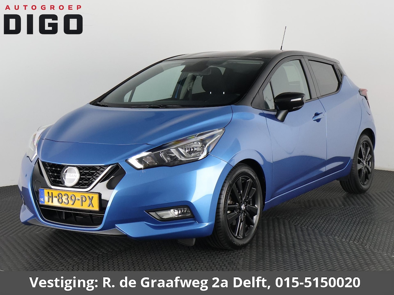 Nissan Micra - 1.0 IG-T N-Connecta Two-Tone Automaat | Navigatie | Camera | Airco | Cruise Control | - AutoWereld.nl