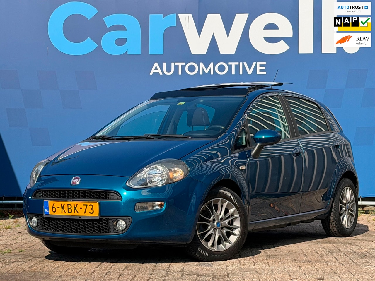 Fiat Punto Evo - 0.9 TwinAir Lounge|2e Eigenaar|AfnmTrekhaak|Climate|Pano|Cruise|LMV|5Deurs|N.A.P|Apk tot 1 - AutoWereld.nl