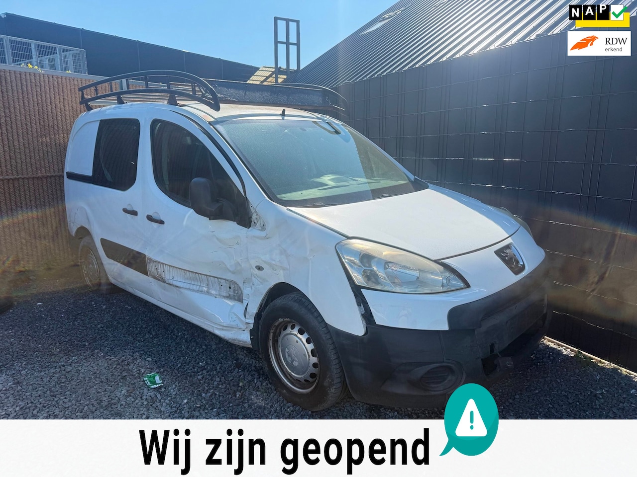Peugeot Partner - 120 1.6 HDI L1 XR AIRCO!SCHUIFDEUR!CARPLAY!IMPERIAAL! - AutoWereld.nl