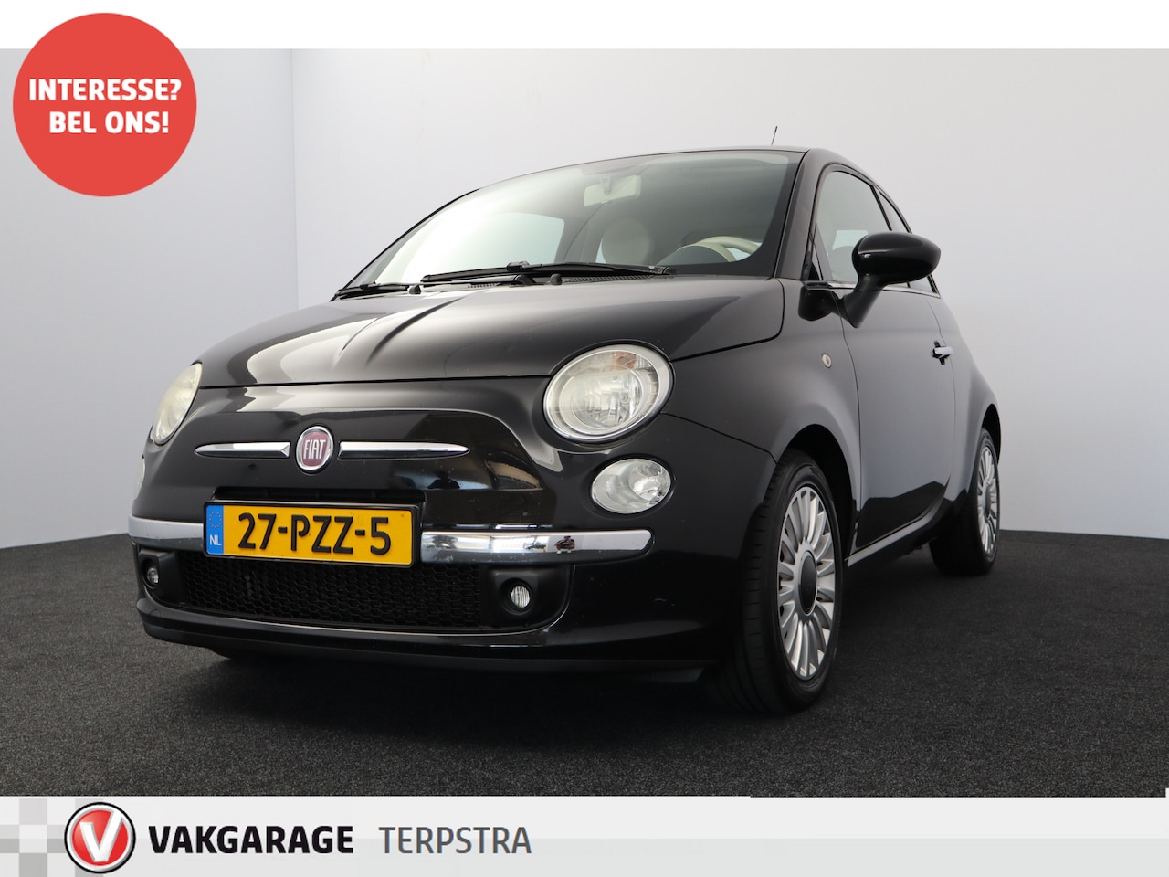 Fiat 500 - 0.9 TwinAir Lounge /Pano-Dak! /Airco /Elek. pakket /C.V. afstand /Radio-CD /AUX & USB /15" - AutoWereld.nl