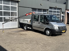 Ford Transit - 350M 2.2 TDCI open laadbak Pick-up Fassi Laadkraan 3-Persoons Telefoonverbinding Voorruitv