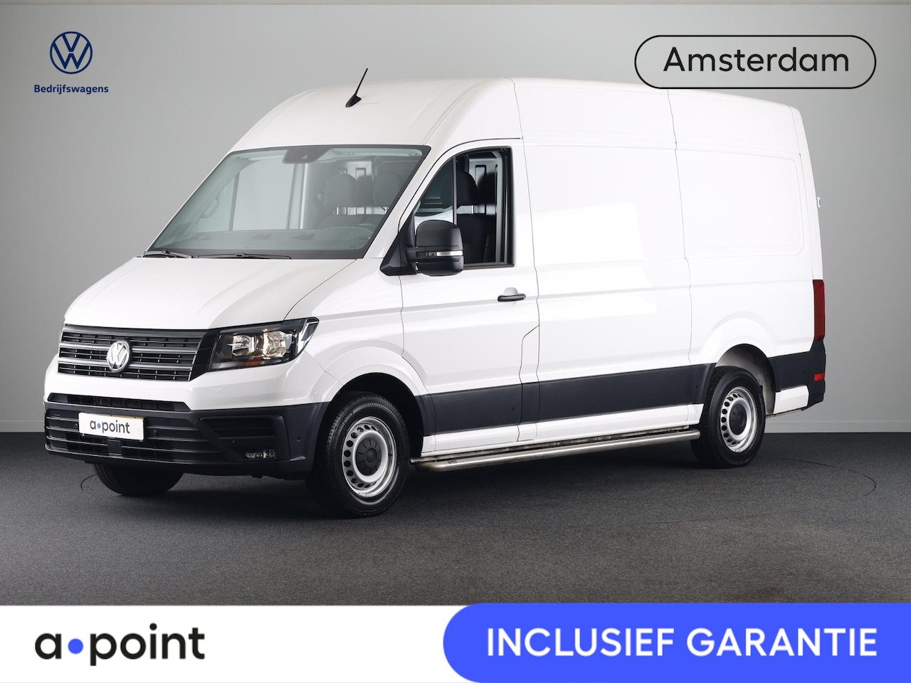 Volkswagen Crafter - 35 2.0 TDI L3H3 Highline EURO VI 140 pk Automaat | Navigatie | Trekhaak | Parkeersensoren - AutoWereld.nl