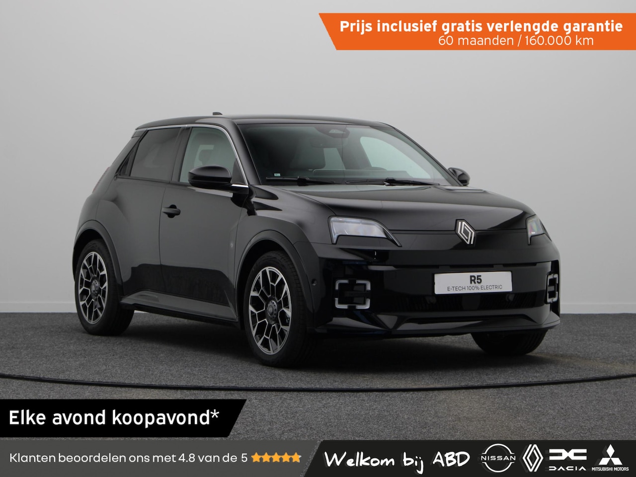 Renault 5 - comfort range Roland-Garros 52 kWh | Vijf jaar garantie | Satijnzwarte dakafwerking | Harm - AutoWereld.nl