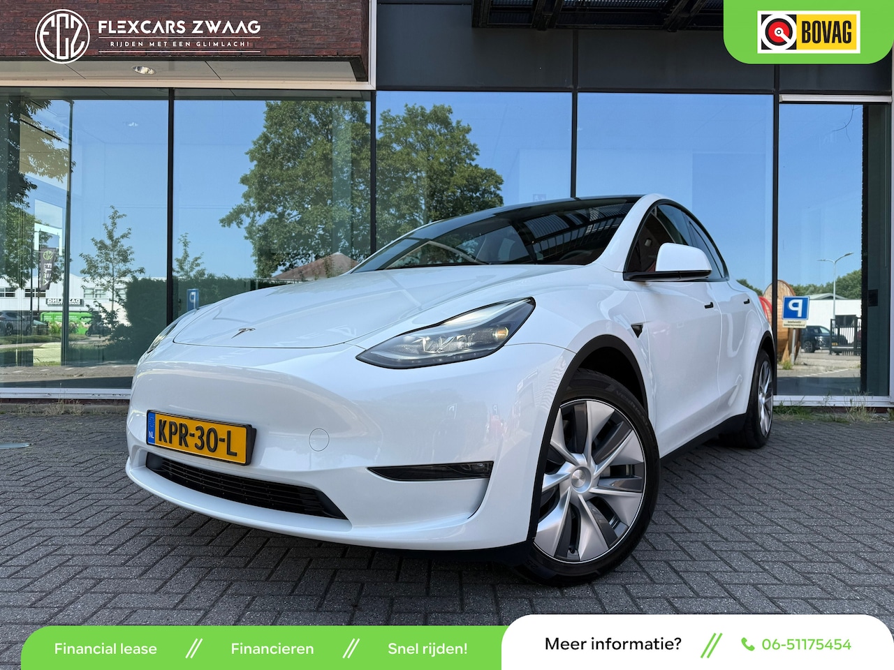 Tesla Model Y - Long Range AWD 75 kWh - Automaat - Panoramadak - Navi - Parkeerhulp - AutoWereld.nl