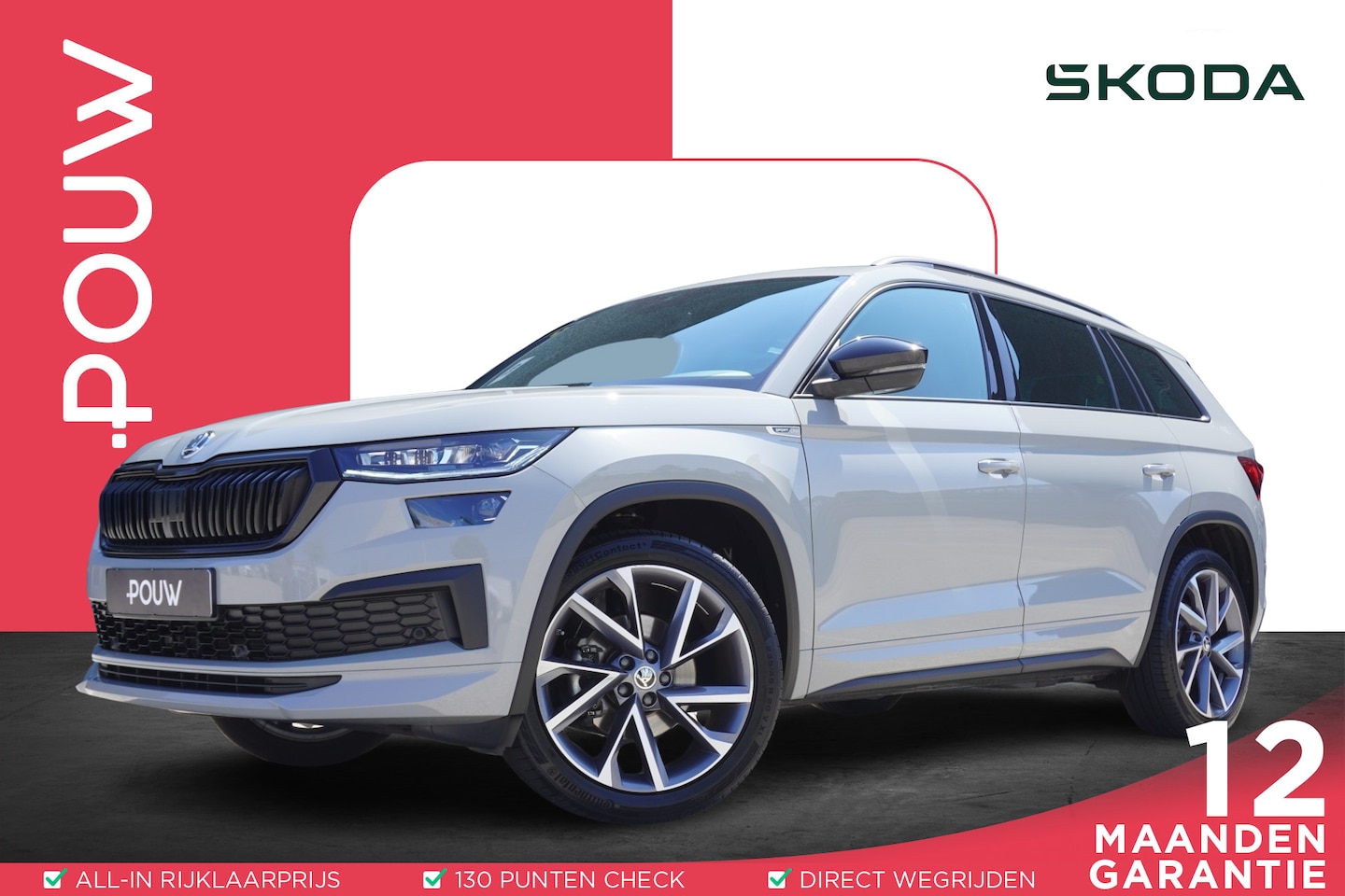 Skoda Kodiaq - 1.5 TSI 150pk DSG Sportline Business | Adaptive Cruise | Stoelverwarming | Trekhaak | LED - AutoWereld.nl