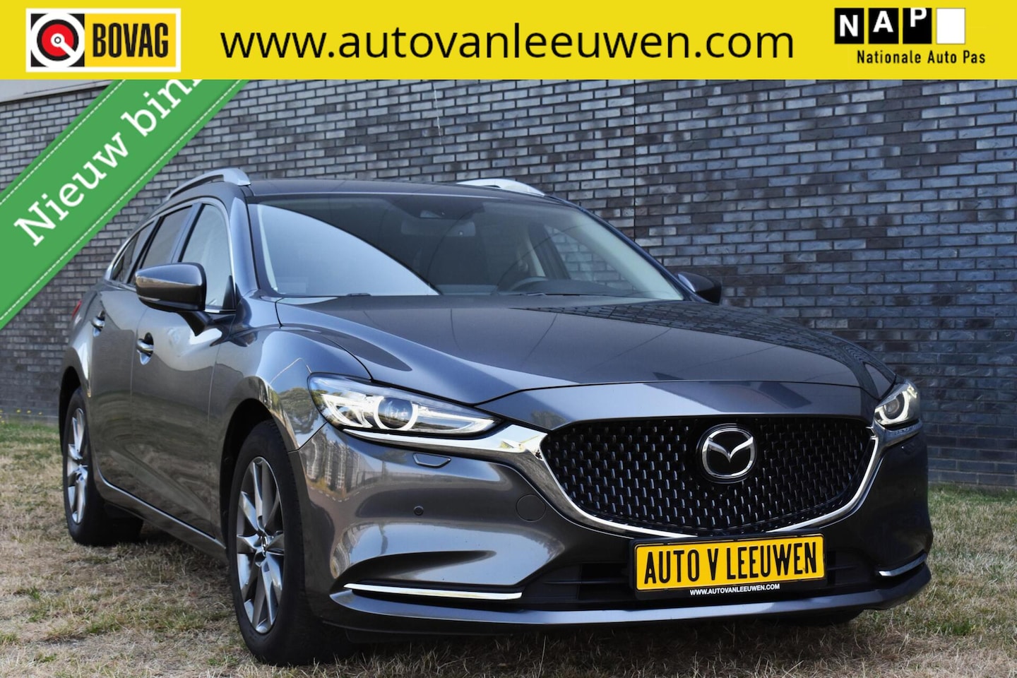Mazda 6 Sportbreak - 2.0 SkyActiv-G 165 LED/CARPLAY/HUD/ACC/CAMERA/DAB/ETC.! - AutoWereld.nl