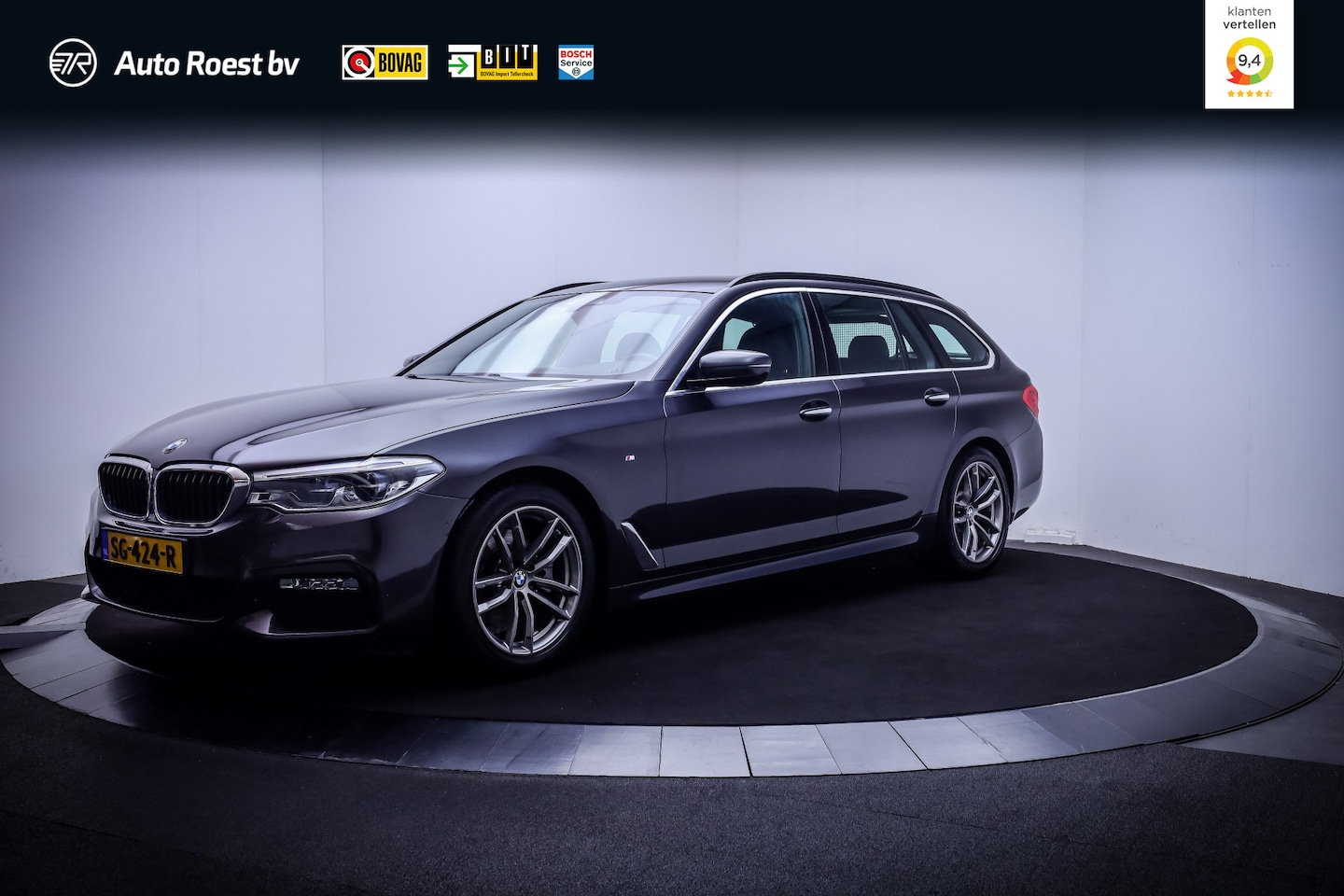 BMW 5-serie Touring - 520iA M-SPORT High Executive FULL LED | MEMORY | HIFI | DAKOTA LEER | STOEL.VERW | 18''LMV - AutoWereld.nl