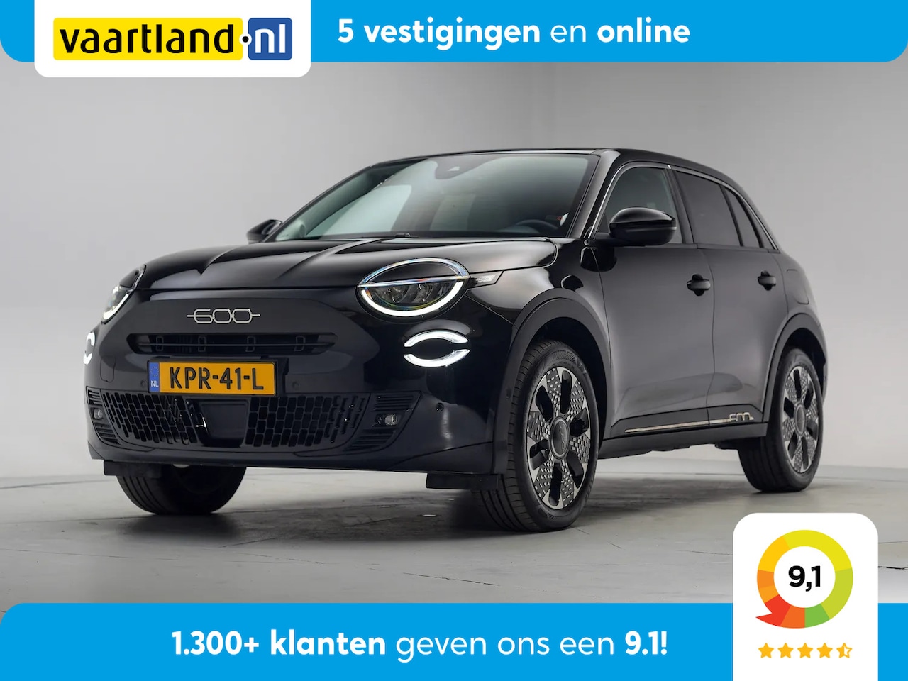 Fiat 600 - 1.2 Hybrid la Prima [ Navi Apple / Android Clima Leder met stoelverwarming ] - AutoWereld.nl