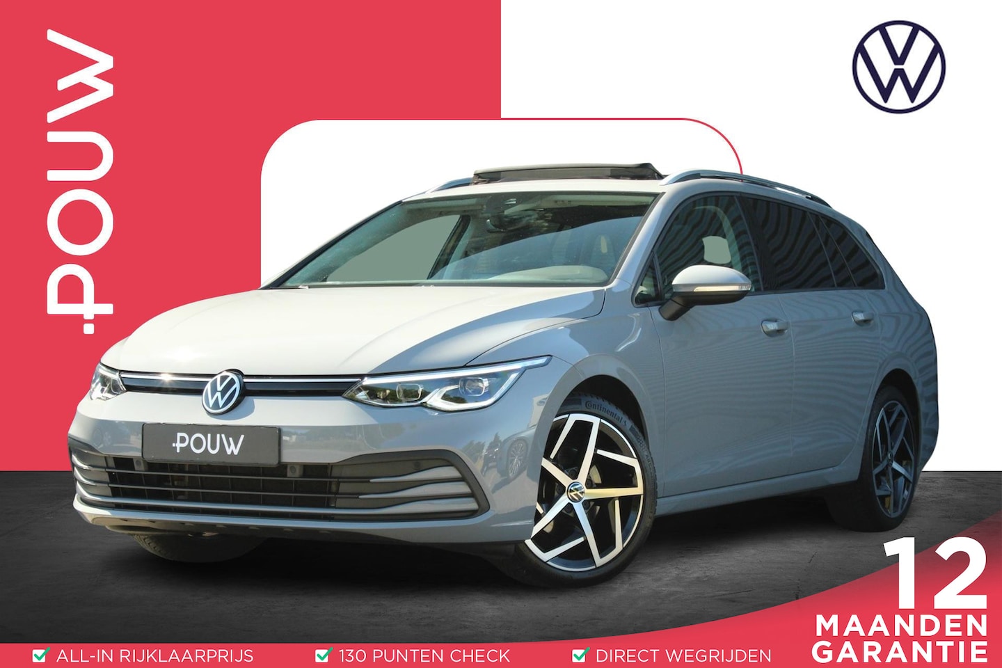 Volkswagen Golf Variant - 1.0 eTSI 110pk Life | Panoramadak | Apple CarPlay/Android Auto | Elek. Bestuurdersstoel - AutoWereld.nl