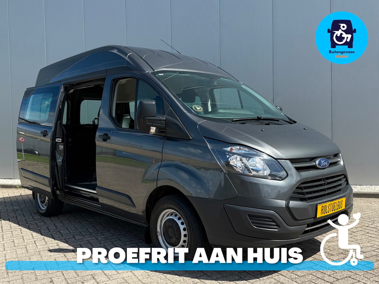 Ford Transit Custom - 2.0 TDCI L1H2 | Rolstoelbus | Lage Kilometerstand - AutoWereld.nl