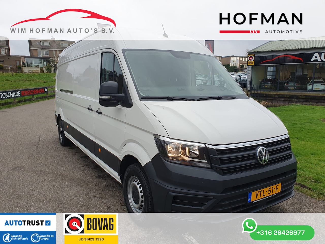 Volkswagen Crafter - 35 2.0 TDI L4H3 449WB 3.5T 140PK 2x schuifdeur 3Pers Airco Bluetooth - AutoWereld.nl