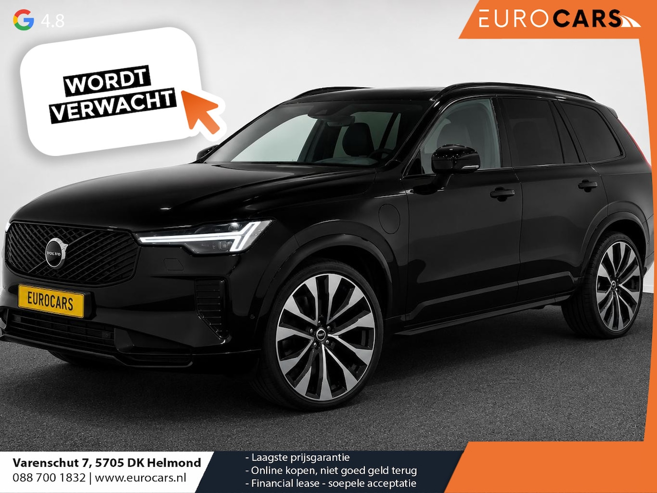 Volvo XC90 - 2.0 T8 Plug-in hybrid AWD Ultra Dark Panoramadak Navigatie Apple Carplay Android Auto 360 - AutoWereld.nl