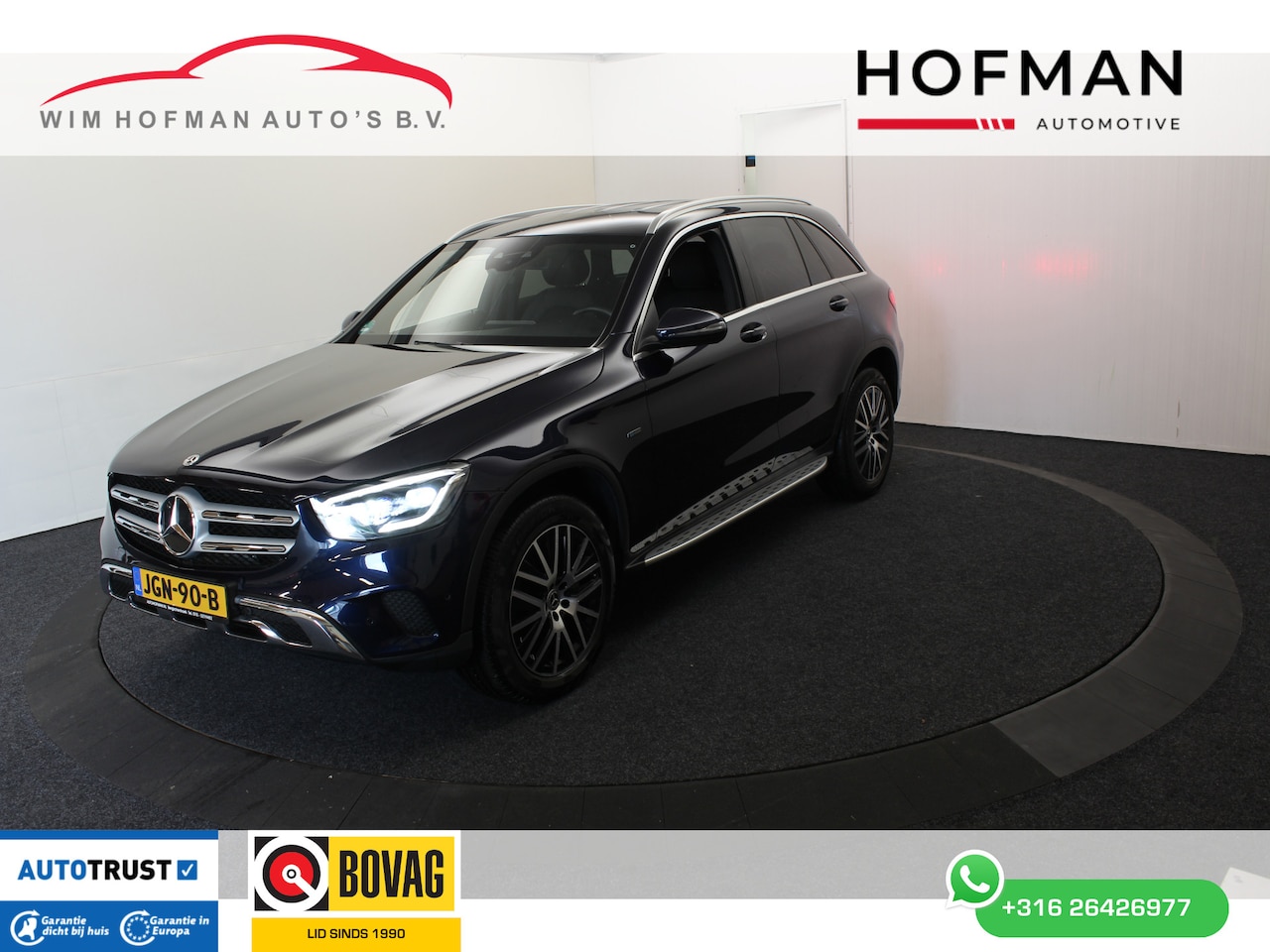 Mercedes-Benz GLC-klasse - 300e 4MATIC 320 PK PHEV Plugg-in BSL Zw hemel Leder el aKlep Camera - AutoWereld.nl