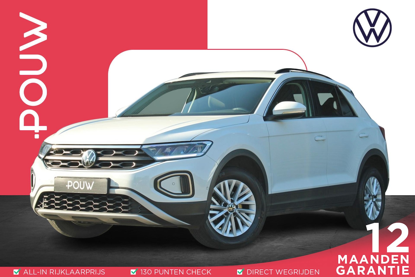Volkswagen T-Roc - 1.5 TSI 150pk DSG Life | Apple CarPlay/Android Auto | Adaptive Cruise | Park Assist - AutoWereld.nl