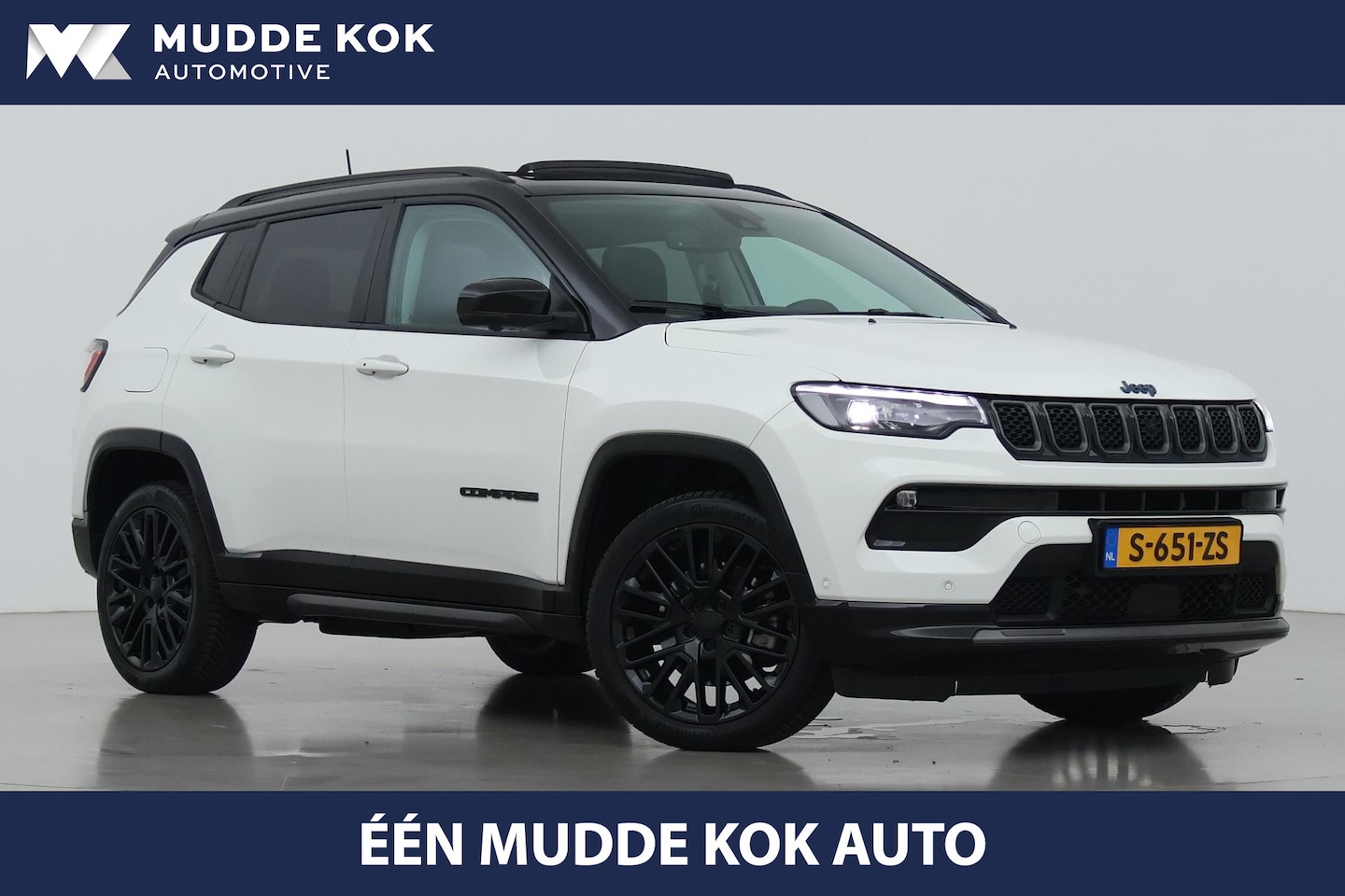 Jeep Compass - 4xe 240 Plug-in Hybrid Electric S | ACC | Panoramadak | 360° Camera | Trekhaak | Stoel+Stu - AutoWereld.nl