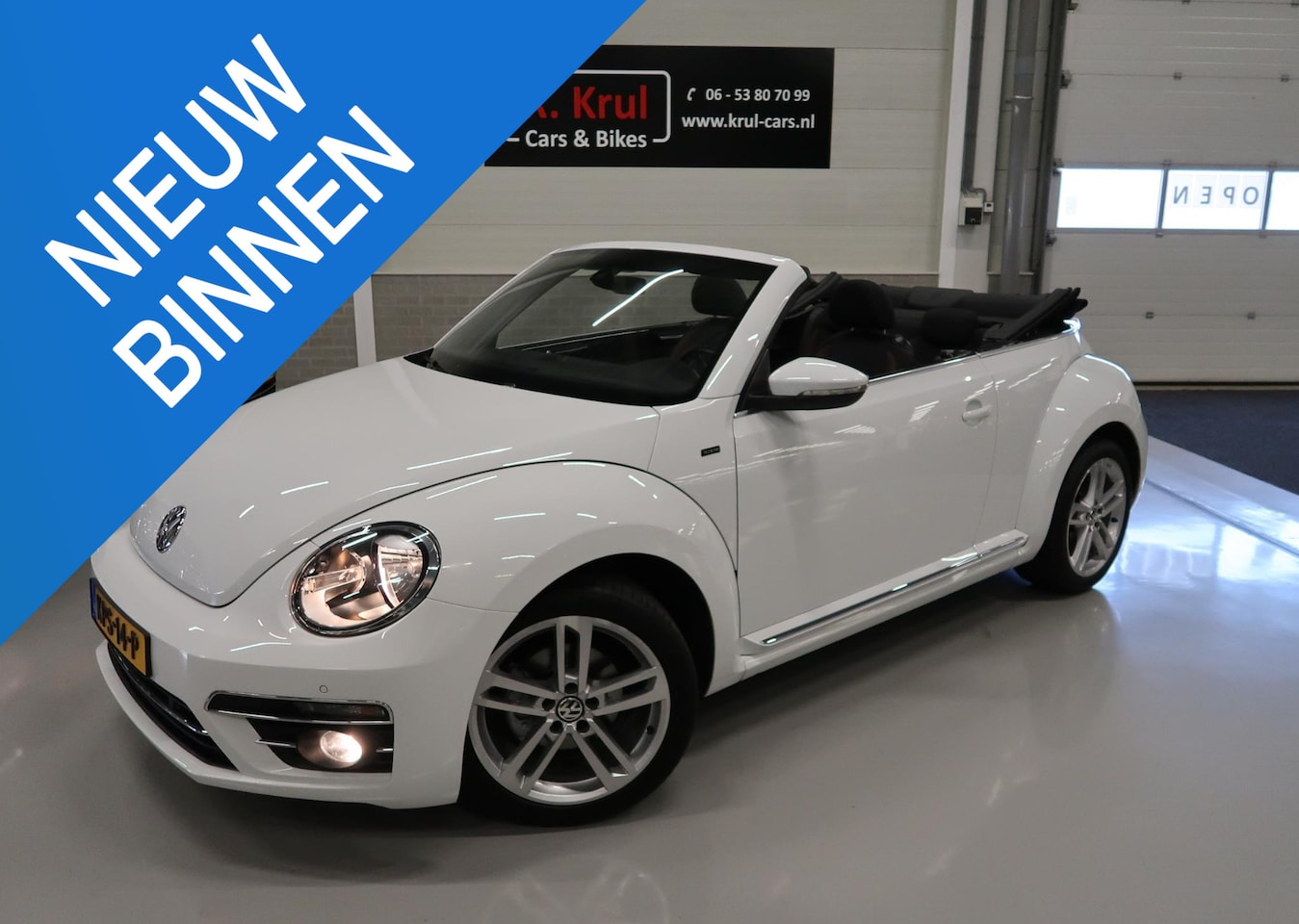 Volkswagen Beetle Cabriolet - 1.2 TSI Allstar Camera Navigatie Airco-ecc App connect PDC Bluetooth Boekjes 18 inch Sport - AutoWereld.nl
