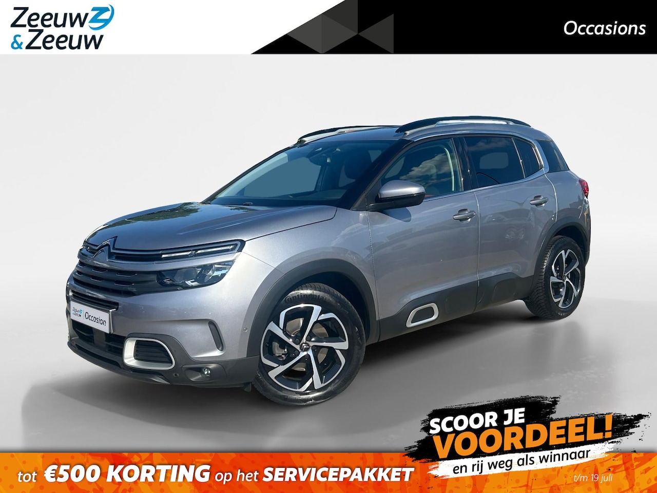 Citroën C5 Aircross - 1.2 PureTech Feel |airco (automatisch)| Camera| Dodehoekdetectie met correctie| Apple Carp - AutoWereld.nl