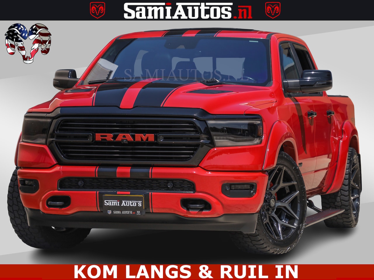 Dodge Ram Pick Up - GT TRX PACK | 5.7 V8 HEMI | FLAME RED | HULK PACK | LUCHTVERING | MEGA DIK | DC | DUBBLE C - AutoWereld.nl