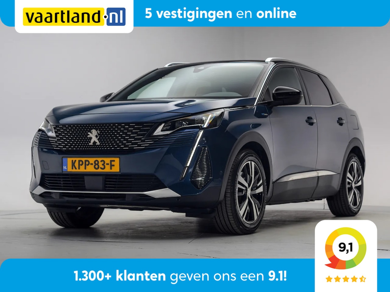 Peugeot 3008 - 1.6 HYbrid 225pk GT Aut. [ LED Trekhaak Apple/Android Keyless ] - AutoWereld.nl
