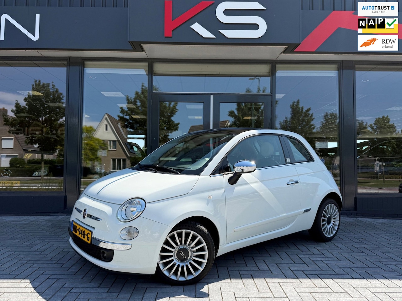 Fiat 500 - 0.9 TwinAir Turbo Rivièra Maison Pano Leder Pdc - AutoWereld.nl