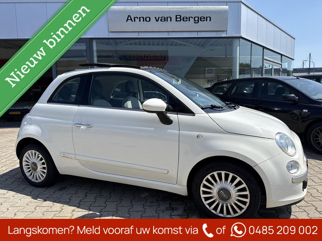 Fiat 500 - 1.2 Naked 1.2 Naked, airco, electrisch schuif-/kanteldak. - AutoWereld.nl