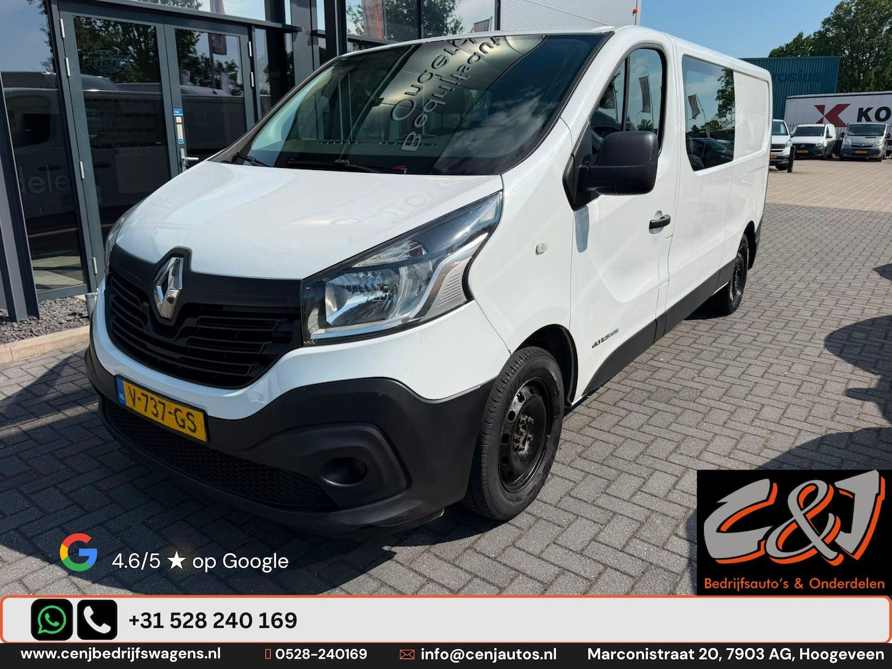 Renault Trafic - 1.6 dCi T29 L2H1 Comfort Energy zijschade, airco, cruise, navi, MARGE - AutoWereld.nl