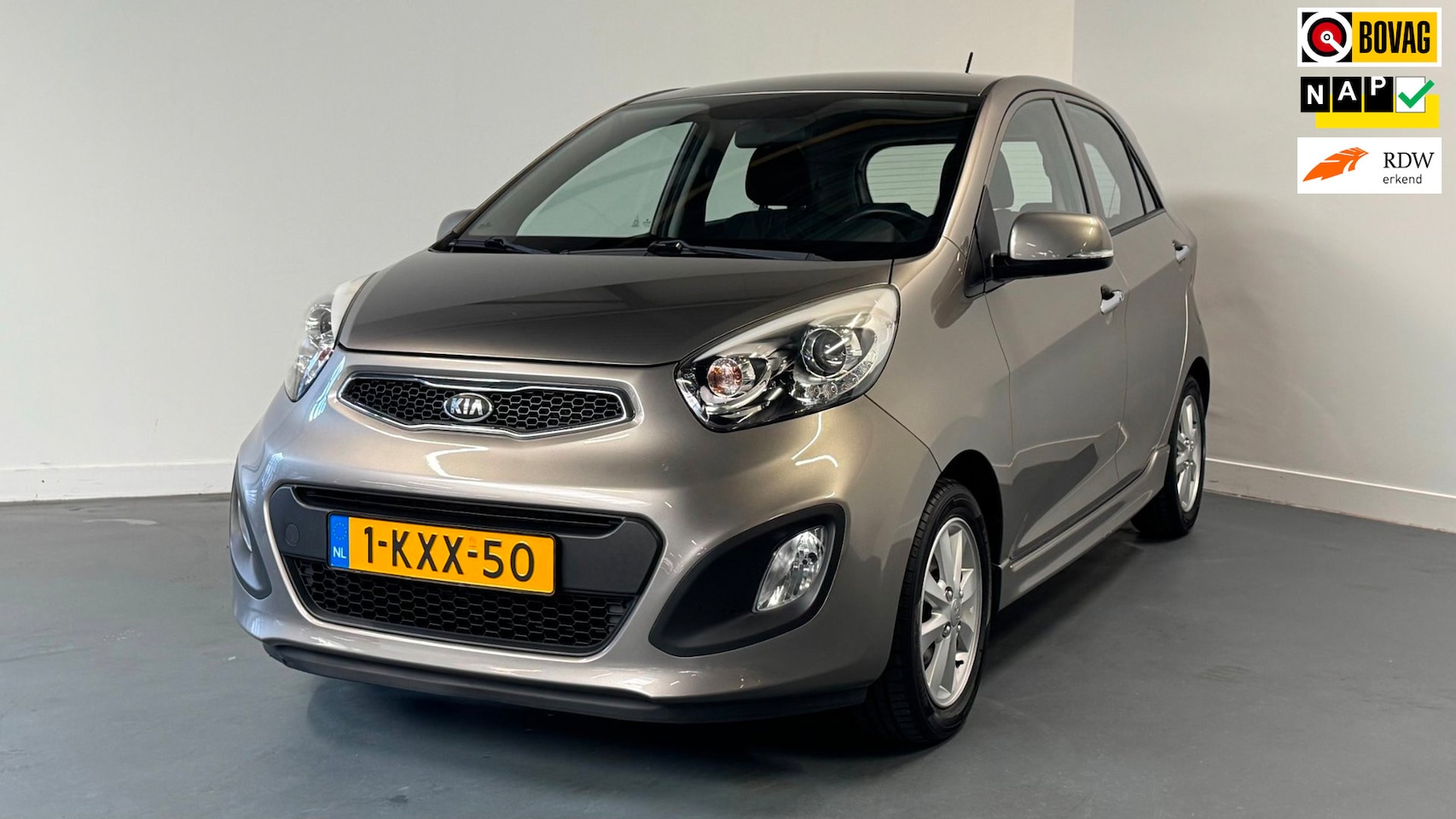 Kia Picanto - 1.2 CVVT ISG Super Pack | NL-AUTO | NAVI + BLUETOOTH | KEYLESS ENTRY & GO | - AutoWereld.nl