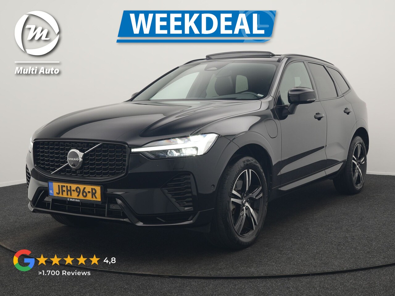 Volvo XC60 - T8 AWD Plus Dark LONG RANGE PHEV 456pk Dealer O.H | Panodak | 360 Camera | Adaptive Cruise - AutoWereld.nl