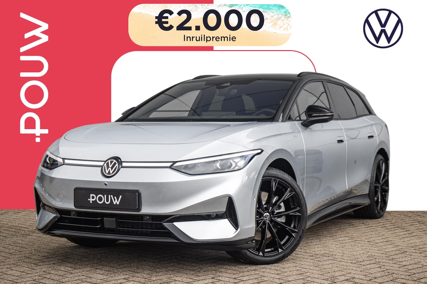 Volkswagen ID.7 Tourer - 286pk Pro Limited Edition 77 kWh | Black Edition Pakket | Trekhaak Wegklapbaar | 21'' Velg - AutoWereld.nl