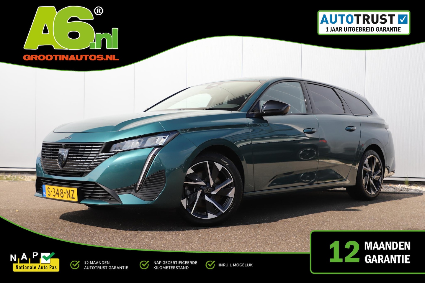 Peugeot 308 SW - 1.2 PureTech Allure Pack Business Trekhaak Virtual Cockpit Navigatie Carplay Android Clima - AutoWereld.nl