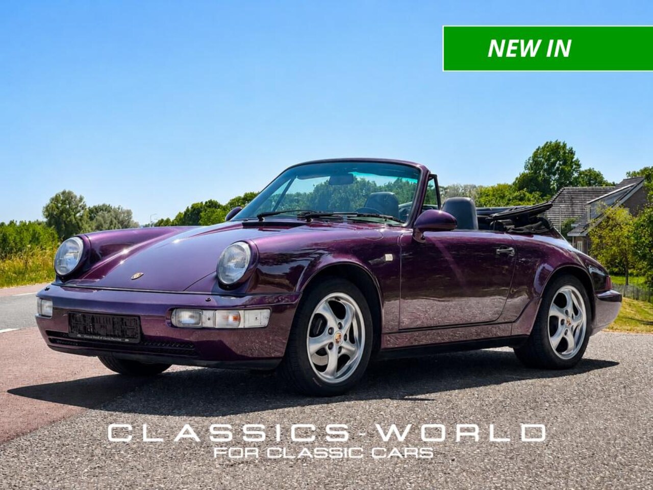 Porsche 911 Cabrio - Carrera 4 Cabriolet – Amethyst Metallic – 5-Speed Manual – German Delivered - AutoWereld.nl