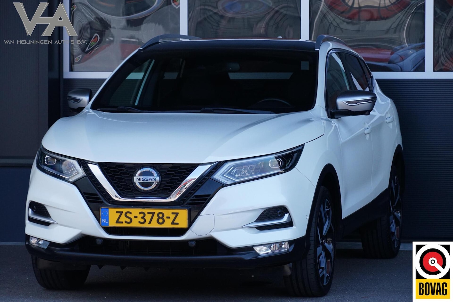 Nissan Qashqai - 1.2 Tekna 1.2 Tekna +, NL, 360 cam. pano, leder, Bose, keyless - AutoWereld.nl