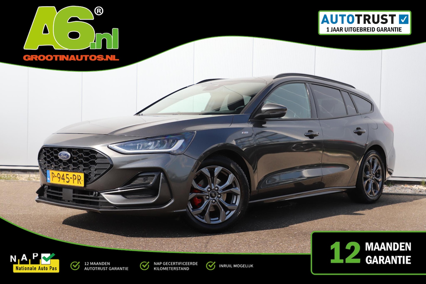 Ford Focus Wagon - 1.0 EcoBoost Hybrid ST Line Style Facelift Navigatie Achteruitrijcamera Carplay Android LE - AutoWereld.nl