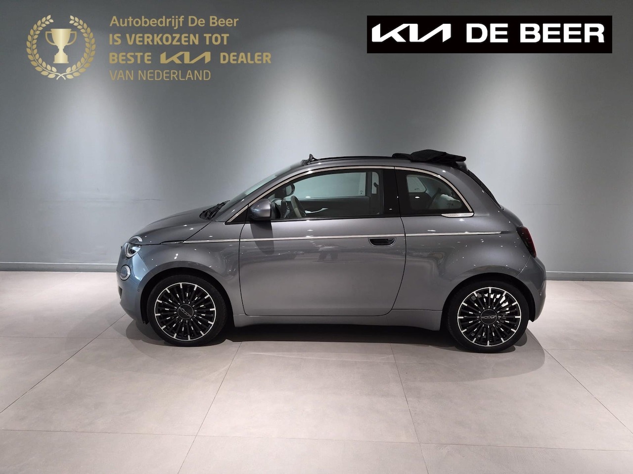 Fiat 500 C - 24kWh 70pk Aut La Prima Leer/ Navi/ Clima - AutoWereld.nl