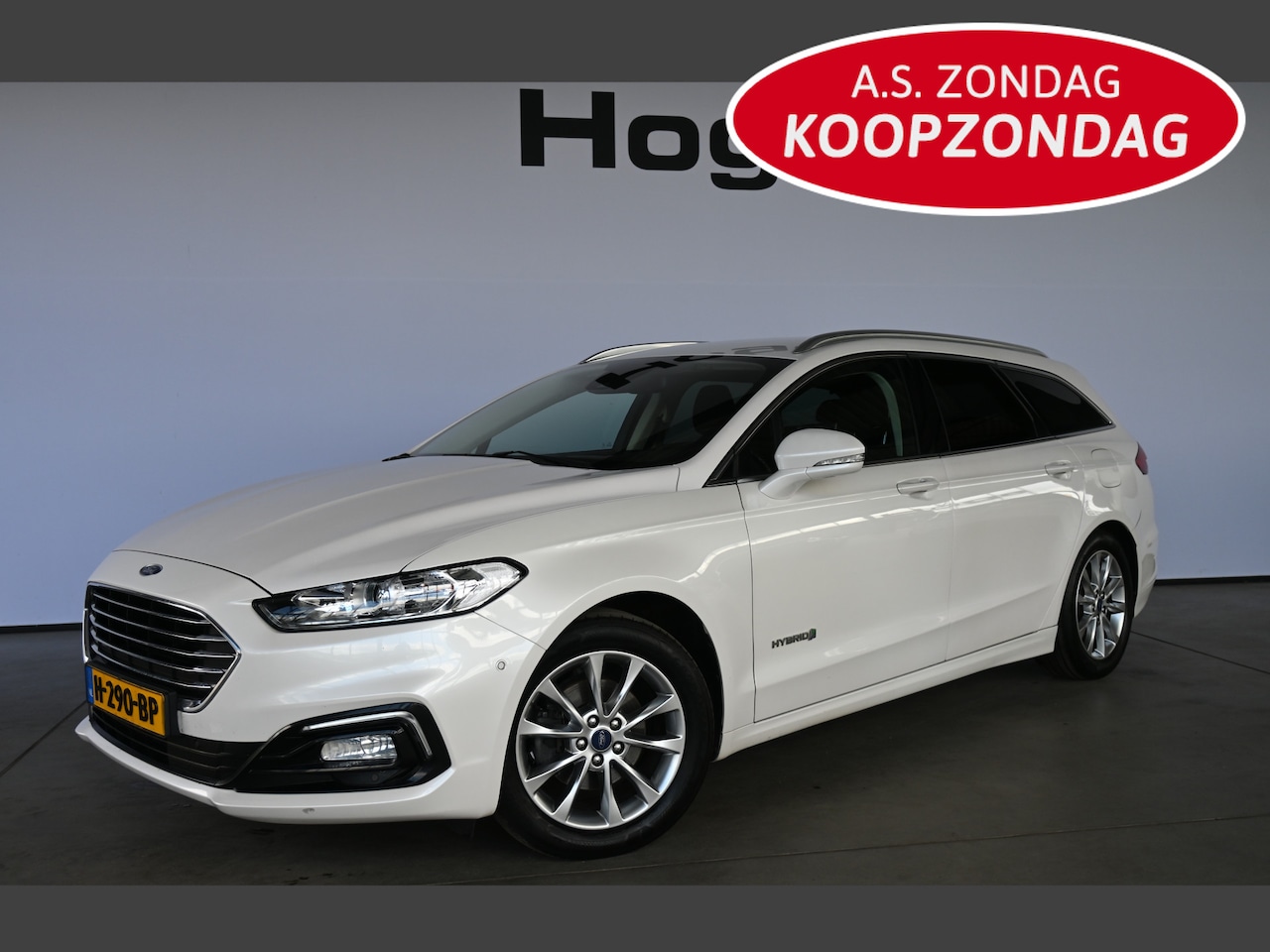 Ford Mondeo Wagon - 2.0 IVCT HEV Titanium Clima Lichtmetaal Cruise Trekhaak Carplay Inruil 1e Eigenaar Mogelij - AutoWereld.nl