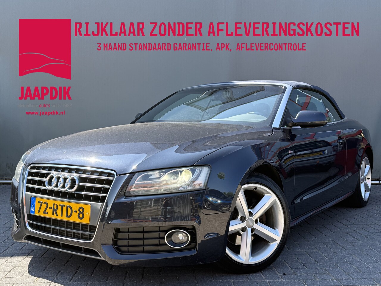 Audi A5 Cabriolet - BWJ 2011 2.0 TFSI 180 PK Pro Line S AUTOMAAT | CARPLAY + ANDROID | NAVI | FULL LED | LEDER - AutoWereld.nl