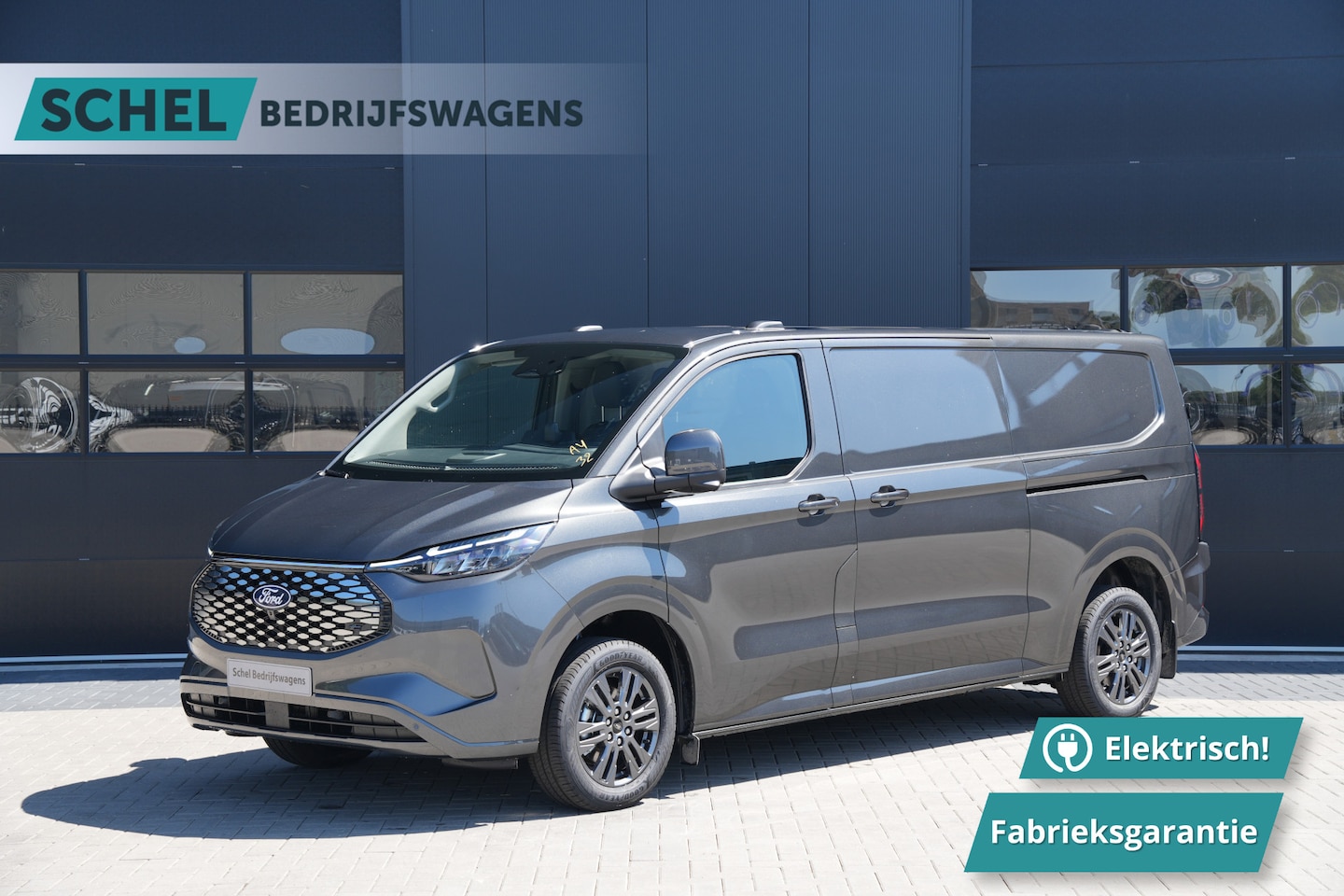 Ford Transit Custom - E-Transit 340 L2H1 Limited 71 kWh 218pk - AGR Bestuurdersstoel - 2x Schuifdeur - LED - 360 - AutoWereld.nl