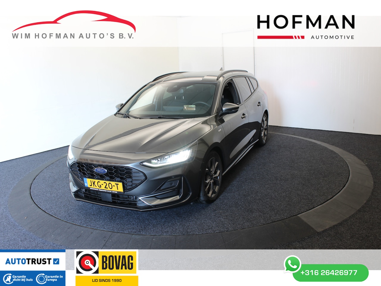 Ford Focus Wagon - 1.0 EcoBoost 168 PK Hybrid ST Line Camera Winterpack Head-Up Navi Dhoek - AutoWereld.nl