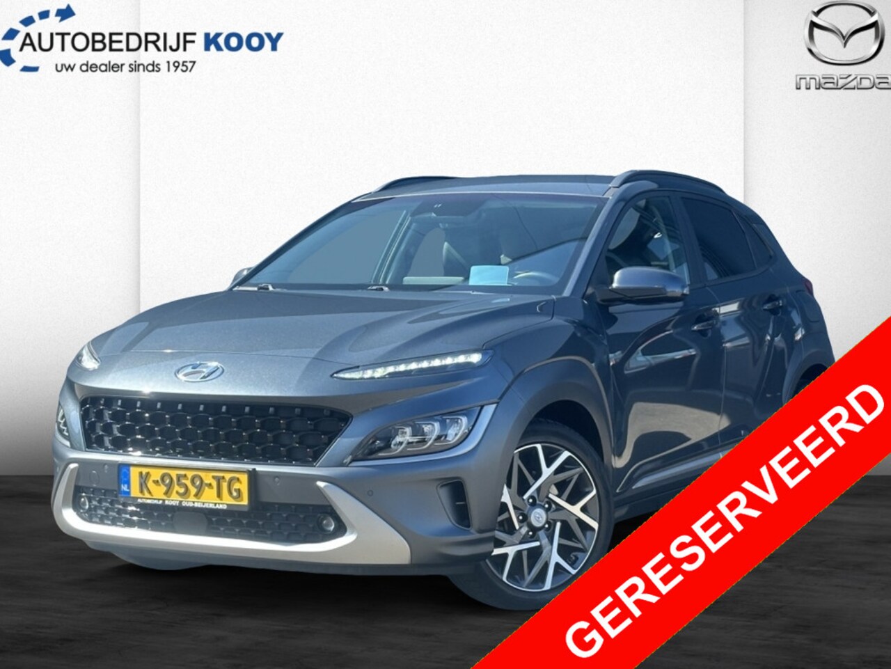 Hyundai Kona - 1.6 GDI HEV Premium / Leer / Zeer rijk uitgerust / NL Auto - AutoWereld.nl