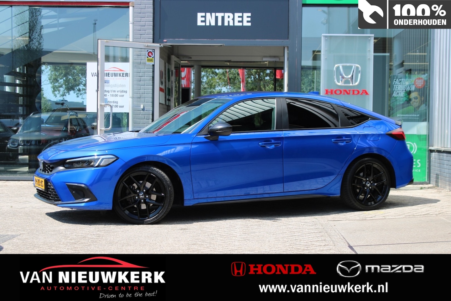 Honda Civic - 2.0 e:HEV Automaat Sport | Navi | Carplay & Android | Camera | Carbon Pakket | Premium Cry - AutoWereld.nl