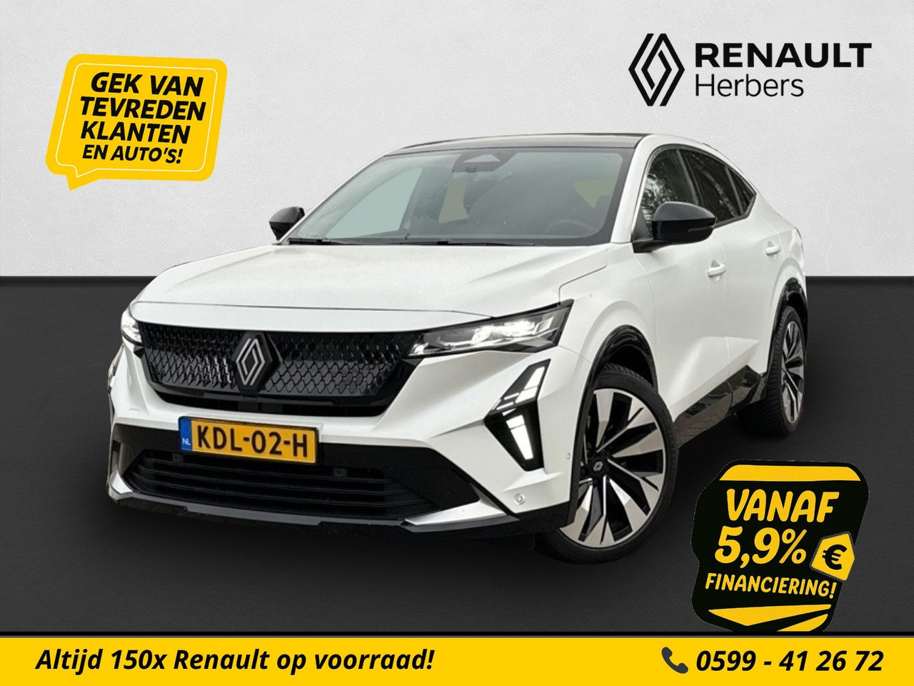 Renault Rafale - 1.2 E-Tech full hybrid 200 techno STOEL/STUUR/VOORRUIT VERWARMING / PANORAMADAK - AutoWereld.nl