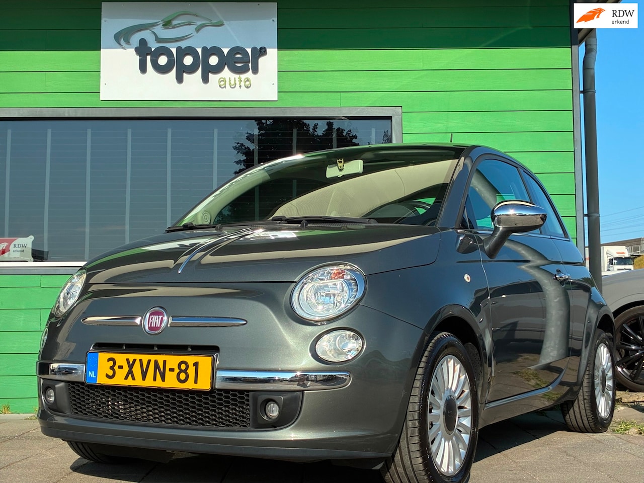 Fiat 500 - 0.9 TwinAir Lounge|Panoramadak|Airco|Nieuwe APK|LM-Velgen| - AutoWereld.nl