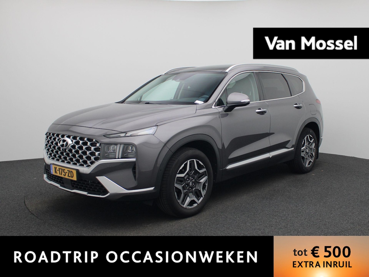 Hyundai Santa Fe - 1.6 T-GDI HEV Premium Sky 7p. | Automaat | Apple Carplay / Android Auto | Achteruitrijcame - AutoWereld.nl