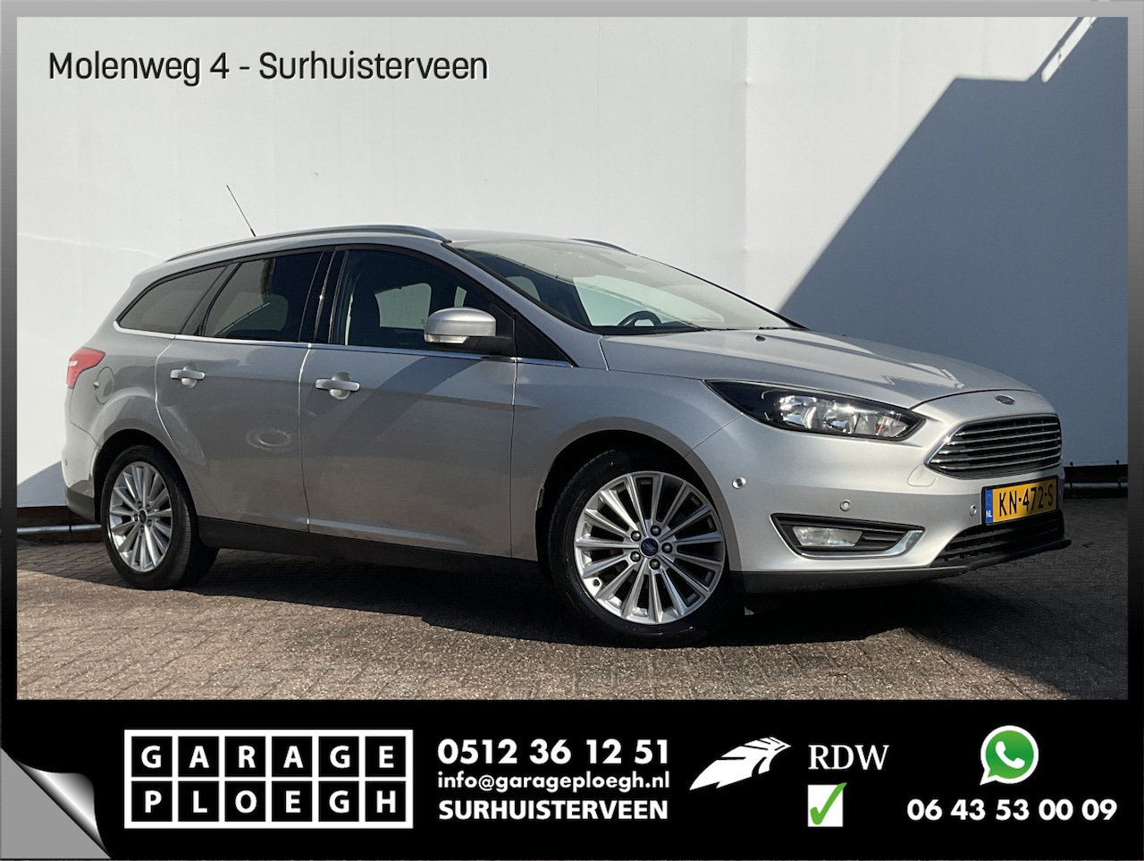Ford Focus Wagon - 1.0 Titanium Nav/Cruise Clima NW DB-Riem Orig.NL Voll.Onderhouden! - AutoWereld.nl