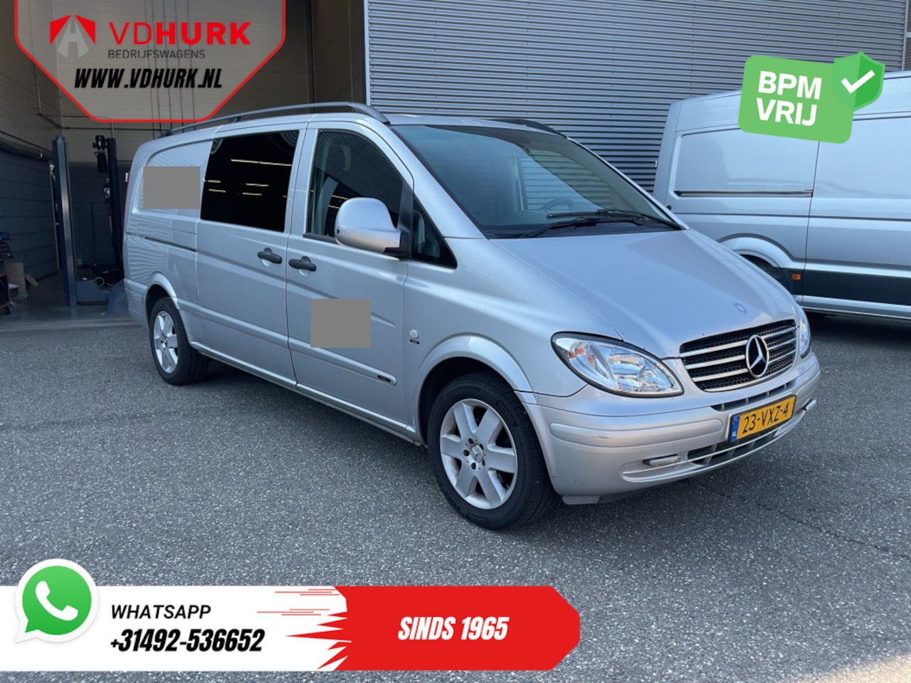 Mercedes-Benz Vito - 115 CDI Aut. DC Dubbel Cabine EXPORT 2.5t Trekverm./ Airco/ 17”LMV/ Trekhaak/ Bluetooth - AutoWereld.nl