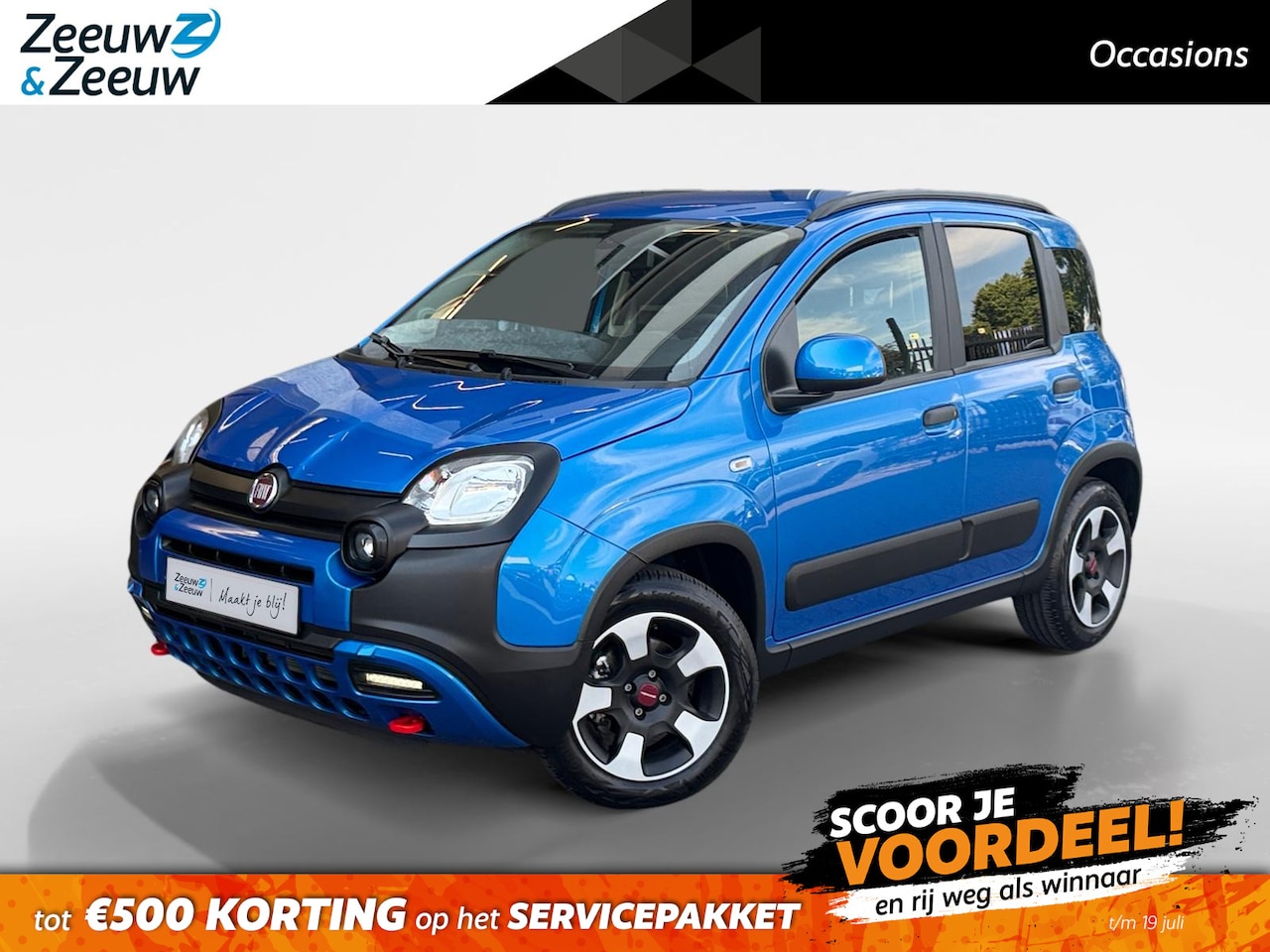 Fiat Panda - 1.0 Hybrid Cross | AIRCO | PARKEERSENSOREN ACHTER | TREKHAAK | 12 MAANDEN GARANTIE! | - AutoWereld.nl