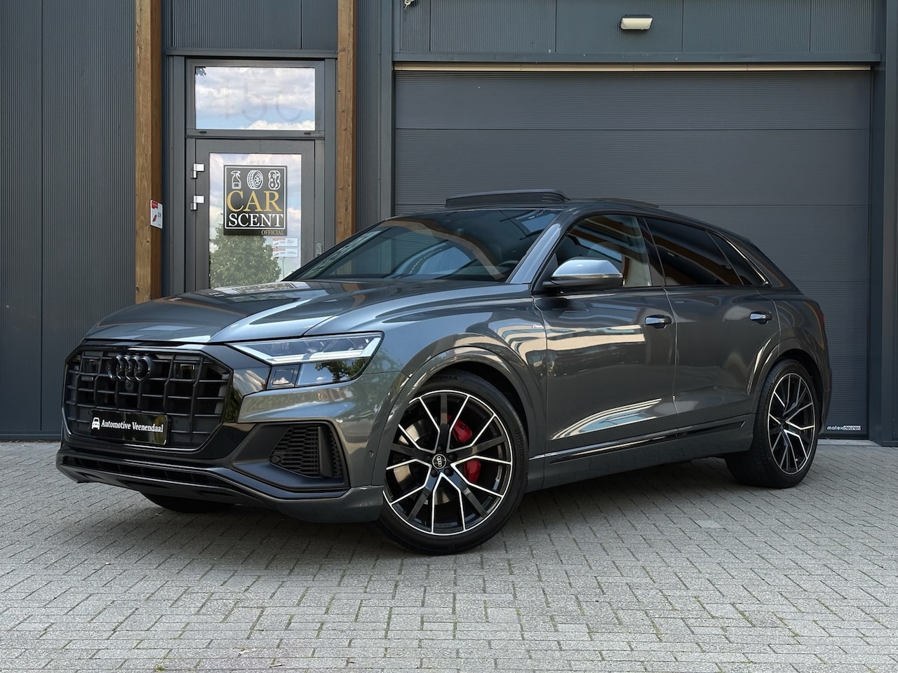 Audi Q8 - 55 TFSI quattro Pro Line S-line Pano, 360, ACC, Trekhaak etc! - AutoWereld.nl
