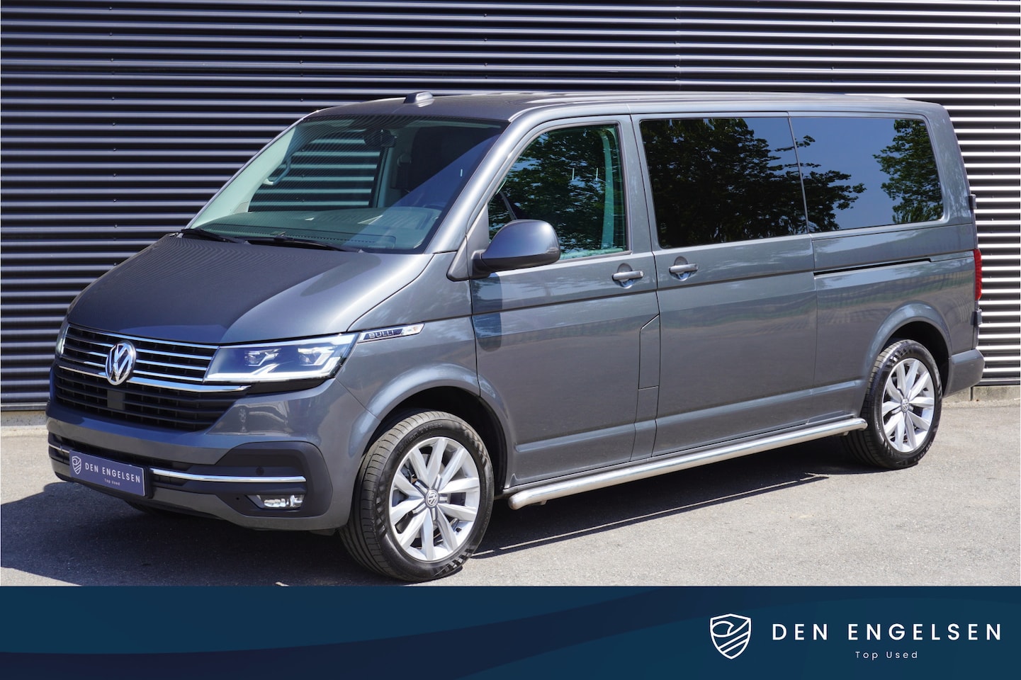 Volkswagen Transporter - 199pk Bulli L2H1 2x Schuifdeur Apple carplay LED Camera Parkeersensoren Lederen bekleding - AutoWereld.nl